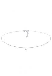 Elli Damski Choker Solitaire Trend z labradorytem (kamień szlachetny) w srebrze próby 925 Sterling Silver Naszyjniki 1 ct. Szare naszyjniki Elli, z materiału, z labradorytem, srebrne. Za 293.99 zł.