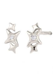 Elli Kolczyki Sztyfty Damskie Cyrkonia Szlif Gwiaździsty Biały Diament 925 Sterling Silver 1 ct. Białe kolczyki Elli, z cyrkonią, srebrne. Za 133.99 zł.