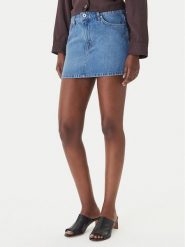 HUGO Spódnica jeansowa Galanie_B 50559551 Niebieski Regular Fit. Niebieskie spódnice Hugo, s, bez wzorów, z bawełny. Za 449.99 zł.