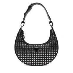 Torebka Guess. Czarne torebki klasyczne Guess, z aplikacjami, klasyczne, bez dodatków. Za 399.99 zł.