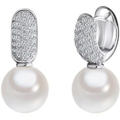 Rafaela Donata Kolczyki wiszące srebrne srebro wysokiej próby Cyrkonia Perła naturalna srebrny 1 ct Damski. Szare kolczyki Rafaela Donata, z cyrkonią, srebrne. Za 279.99 zł.