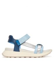 Hispanitas Sandały CHV264679 C003 Niebieski. Niebieskie sandały Hispanitas, bez wzorów, ze skóry, bez obcasa, na płaskiej podeszwie, bez zapięcia. Za 609.99 zł.