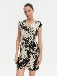 Morgan Sukienka letnia 251-RAROSA Beżowy Regular Fit. Brązowe sukienki Morgan, bez wzorów, z syntetyku, bez kołnierzyka, bez ramiączek. Za 269.99 zł.