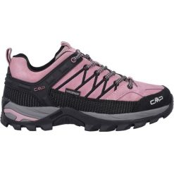 Buty trekkingowe damskie CMP RIGEL LOW. Czarne trekkingi CMP, bez wzorów, bez zapięcia, wspinaczkowe. W wyprzedaży za 269.99 zł.