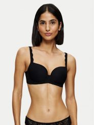 Triumph Biustonosz z fiszbiną Amourette 10214770 Czarny. Czarne biustonosze Triumph, bez wzorów, z syntetyku. Za 139.99 zł.