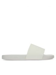 Calvin Klein Jeans Klapki Slide Monogram Tpu YW0YW01715 Biały. Białe klapki Calvin Klein Jeans, bez wzorów, z jeansu, bez obcasa, bez zapięcia. Za 199.99 zł.