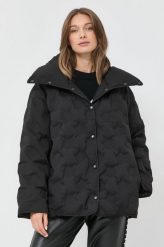 Miss Sixty kurtka puchowa damska kolor czarny zimowa oversize. Czarne kurtki Miss Sixty, na zimę, m, bez wzorów, z puchu, bez kaptura. W wyprzedaży za 749.99 zł.