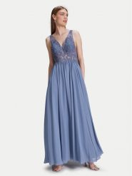 Swing Sukienka wieczorowa 5AH035HK Niebieski Slim Fit. Niebieskie sukienki Hey Kyla, bez wzorów, z syntetyku, wizytowe, bez kołnierzyka, bez ramiączek. Za 519.99 zł.