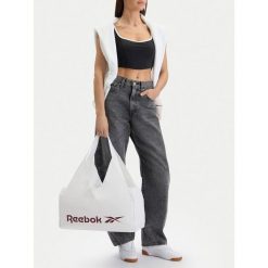 Torba Reebok. Białe torby sportowe Reebok, bez wzorów. Za 99.99 zł.