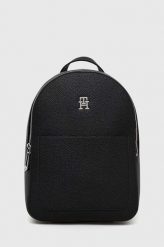 Tommy Hilfiger plecak damski kolor czarny mały gładki. Czarne plecaki Tommy Hilfiger, bez wzorów, do ręki, bez dodatków. Za 699.99 zł.