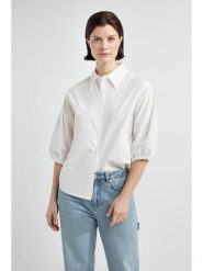 Josephine & Co Bluzka "Jacinta" w kolorze białym rozmiar: 44. Białe bluzki Josephine & Co, bez wzorów, z bawełny, bez kołnierzyka, bez ramiączek. Za 192.33 zł.