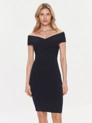 MICHAEL Michael Kors Sukienka codzienna MR4825E33D Granatowy Slim Fit. Niebieskie sukienki MICHAEL Michael Kors, na co dzień, m, bez wzorów, z wiskozy, bez kołnierzyka, bez ramiączek, proste. Za 659.99 zł.