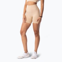 Spodenki treningowe damskie Carpatree Simply Seamless. Brązowe szorty sportowe Carpatree, bez wzorów, z elastanu, na fitness i siłownię. Za 149.99 zł.