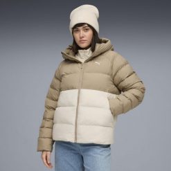 Damska kurtka z kapturem Mono PUMA Alpine Snow White. Białe kurtki do biegania Puma, bez wzorów, z kapturem, do biegania. Za 699.00 zł.