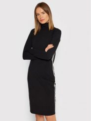 DKNY Sport Sukienka dzianinowa DP1D4486 Czarny Regular Fit. Czarne sukienki DKNY Sport, xs, bez wzorów, z bawełny, sportowe, bez kołnierzyka, bez ramiączek, sportowe. Za 439.99 zł.