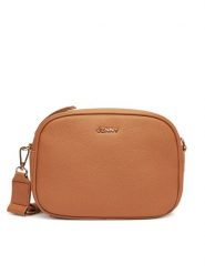 JENNY Torebka C-JEN-L-003-08 Brązowy. Brązowe listonoszki Jenny, bez wzorów, z materiału, bez dodatków. Za 109.99 zł.