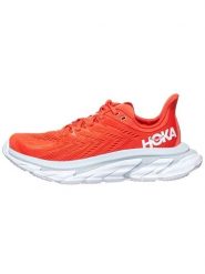 HOKA ONE ONE Buty "Clifton Edge" w kolorze koralowym do biegania rozmiar: 38 2/3. Czerwone buty treningowe Hoka One One, bez wzorów, z materiału, bez zapięcia, do biegania. Za 389.83 zł.
