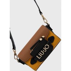 Liu Jo torebka kolor brązowy. Brązowe listonoszki Liu Jo, bez wzorów, z materiału, na ramię, bez dodatków. Za 559.99 zł.