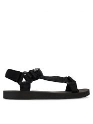 Jack Wolfskin Sandały Taiga A65623 Czarny. Czarne sandały Jack Wolfskin, bez wzorów, z materiału, bez obcasa, bez zapięcia. Za 329.99 zł.