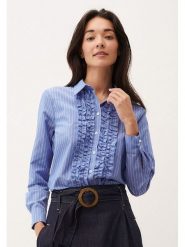 More & More Bluzka w kolorze niebieskim rozmiar: 44. Niebieskie bluzki More & More, bez wzorów, bez kołnierzyka, bez ramiączek. Za 91.56 zł.