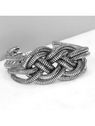 LA CHIQUITA Bransoletka z elementem ozdobnym rozmiar: onesize. Szare bransoletki LA CHIQUITA, z mosiądzu. Za 100.45 zł.