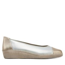 Baleriny Gabor. Szare baleriny Gabor, bez wzorów, bez obcasa, bez zapięcia. Za 299.99 zł.