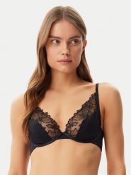 Hunkemöller Biustonosz z fiszbiną Jemima 301078 Czarny. Czarne biustonosze Hunkemöller, bez wzorów, z syntetyku. Za 99.99 zł.