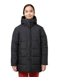 Jack Wolfskin Płaszcz pikowany "Teen" w kolorze czarnym rozmiar: 140. Czarne płaszcze Jack Wolfskin, s, bez wzorów, z materiału, bez kaptura. Za 259.74 zł.