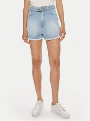 TWINSET Szorty jeansowe 241TT2392 Niebieski Straight Fit. Niebieskie szorty Twinset, bez wzorów, z bawełny. Za 569.99 zł.