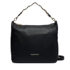 Torebka Valentino. Czarne torebki klasyczne Valentino, bez wzorów, ze lnu, klasyczne, bez dodatków. Za 749.99 zł.