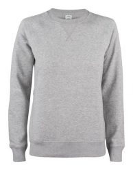 Clique Premium OC Roundneck Women – Damska bluza z bawełny organicznej. Szare bluzy CLIQUE, s, bez wzorów, z bawełny, bez kaptura. Za 233.64 zł.