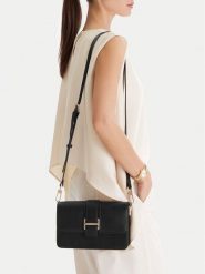 GINO ROSSI Torebka C-1-4 Czarny. Czarne torebki klasyczne Gino Rossi, bez wzorów, ze skóry, bez dodatków. Za 249.99 zł.