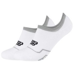 Skarpetki sportowe dla dorosłych 2PPK Cushioned Footy Socks. Białe skarpetki Skechers, bez wzorów, z bawełny. Za 29.99 zł.
