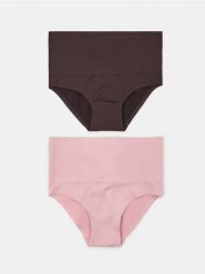 Bezszwowe figi modelujące z wysokim stanem 2 pack - wielobarwny. Figi Sinsay, bez wzorów, z podwyższonym stanem. Za 29.99 zł.