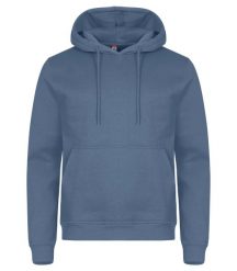 Clique Bluza z kapturem Miami z bawełny i poliestru z recyklingu – Steel Blue. Niebieskie bluzy CLIQUE, s, bez wzorów, z bawełny, bez ramiączek, z kapturem. Za 166.63 zł.