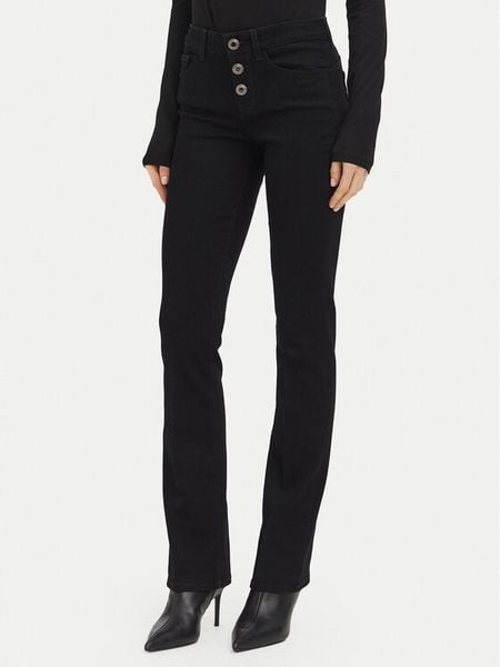Liu Jo Jeansy UF6025 D0328 Czarny Straight Fit. Czarne jeansy Liu Jo, bez wzorów, z bawełny. Za 819.99 zł.