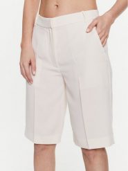 Calvin Klein Bermudy K20K205242 Écru Regular Fit. Szorty Calvin Klein, bez wzorów, z materiału. Za 639.99 zł.