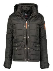 Geographical Norway Kurtka pikowana "Dacili" w kolorze czarnym rozmiar: M. Czarne kurtki Geographical Norway, m, z aplikacjami, bez kaptura. Za 246.23 zł.