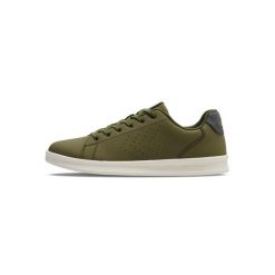 Sneakersy Hummel Court Line Sn. Zielone buty sportowe lifestyle Hummel, bez wzorów, sportowe, bez zapięcia. Za 220.00 zł.