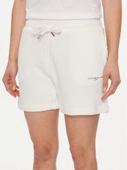 Tommy Hilfiger Szorty sportowe 1985 WW0WW38348 Écru. Szorty sportowe Tommy Hilfiger, bez wzorów, z bawełny. Za 229.99 zł.