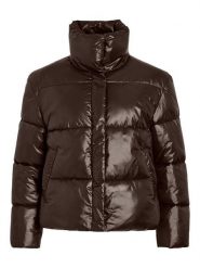 Vila Kurtka przejściowa "Lidda" w kolorze ciemnobrązowym rozmiar: 40. Brązowe kurtki Vila, bez wzorów, z poliamidu, bez kaptura. Za 173.99 zł.