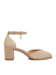 Lasocki Czółenka CEO-WB-VELA-02 Beżowy. Brązowe czółenka Lasocki, bez wzorów, ze skóry, bez obcasa, bez zapięcia. Za 229.99 zł.