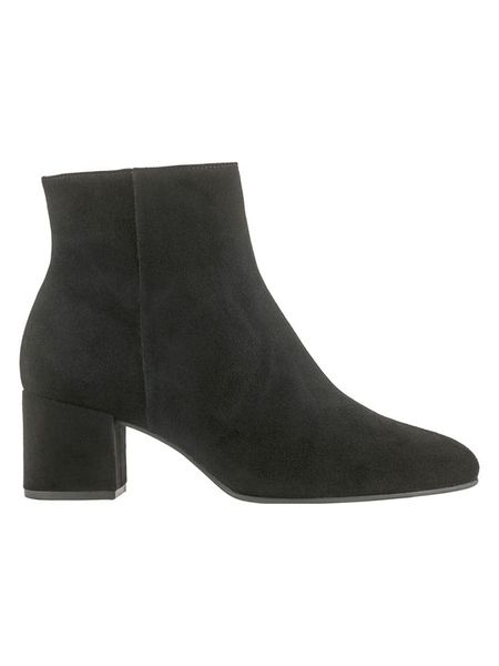 Högl Skórzane botki w kolorze czarnym rozmiar: 40. Czarne botki Högl, bez wzorów, ze skóry, eleganckie, bez obcasa, bez zapięcia. Za 354.94 zł.