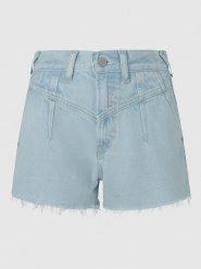 Pepe Jeans Szorty dżinsowe w kolorze błękitnym rozmiar: W26. Niebieskie szorty Pepe Jeans, z aplikacjami, z jeansu. Za 131.74 zł.