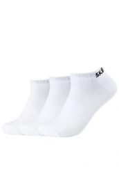 Skarpetki sportowe dla dorosłych 3PPK Mesh Ventilation Socks. Białe skarpetki Skechers, bez wzorów, z bawełny. Za 25.99 zł.