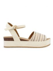 Wrangler Sandały w kolorze kremowym na koturnie rozmiar: 40. Brązowe sandały Wrangler, bez wzorów, z otwartym noskiem, bez obcasa, na koturnie, bez zapięcia. Za 154.43 zł.