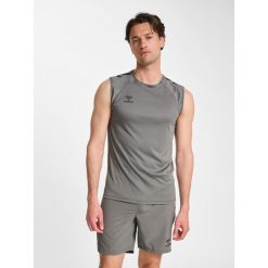 Tank top Hummel Pro. Szare topy Hummel, bez wzorów, sportowe, bez kołnierzyka, bez ramiączek. Za 214.50 zł.