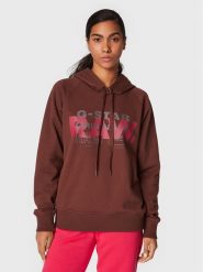 G-Star Raw Bluza Raglan D22117-A613-D312 Brązowy Regular Fit. Brązowe bluzy G-Star Raw, xs, bez wzorów, z bawełny, bez kaptura. Za 469.99 zł.