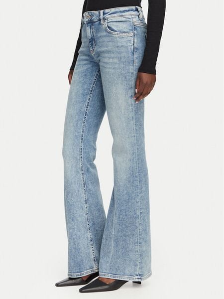 HUGO Jeansy Gelissa 50568888 Niebieski Bootcut Fit. Niebieskie jeansy Hugo, bez wzorów, z bawełny. Za 381.99 zł.