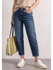 Street One Dżinsy - Barrel fit - w kolorze niebieskim rozmiar: W32/L28. Niebieskie jeansy Street One, l, z aplikacjami, ze skóry, klasyczne, z podwyższonym stanem. Za 194.95 zł.